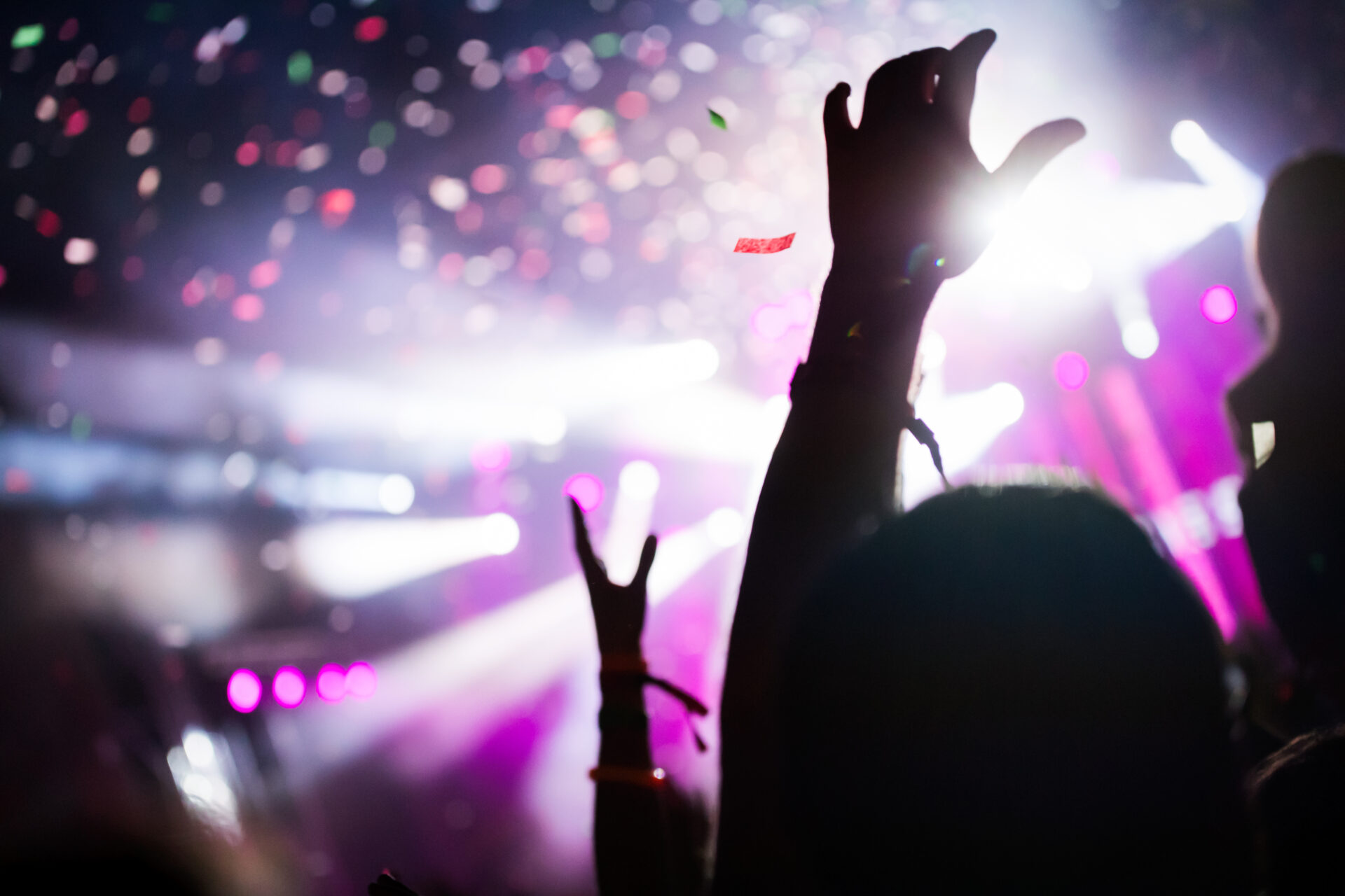 Picture of party dancing people at music festival