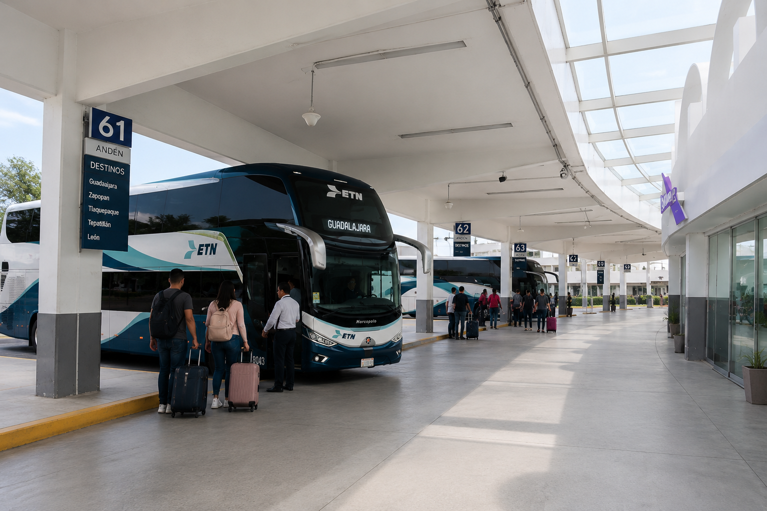 terminales de autobuses ETN