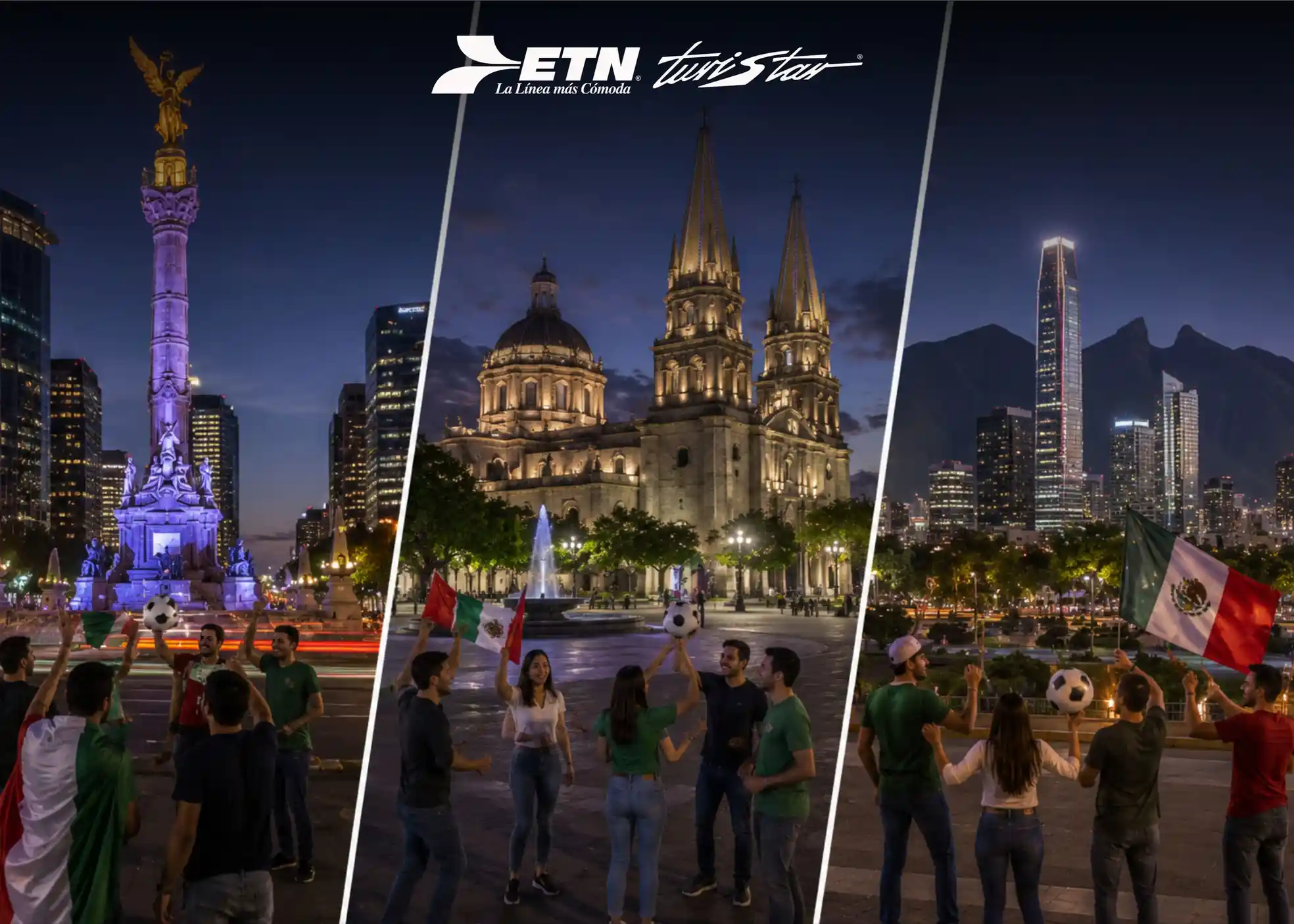 Boletos de autobus para recorrer las ciudades sede del futbol.