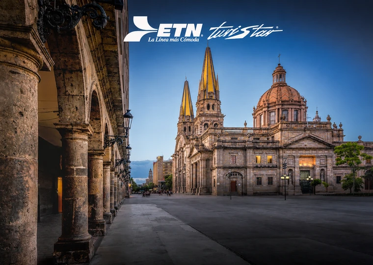 Vista del Centro Histórico de Guadalajara y sus monumentos emblemáticos
