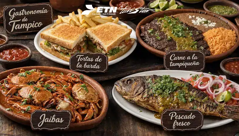 Tortas de la Barda, platillo emblemático de la zona aduanal de Tampico para viajeros.