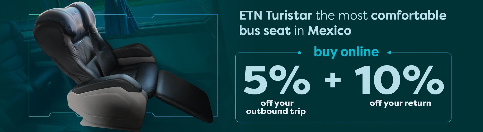Boletos de autobús Mexico a Mexico ETN turistar lujo