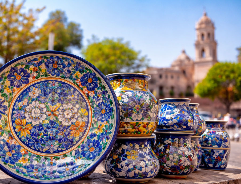 Talavera pottery in Puebla