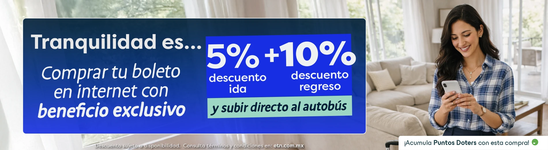 Descuentos de Temporada 50% Estudiantes y 25% Profesores con ETN Turistar