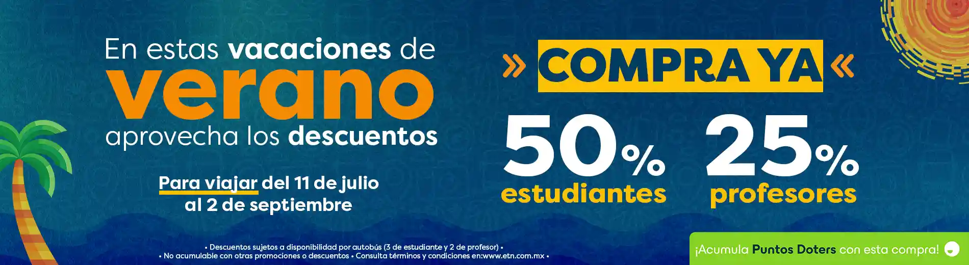 Descuentos de Temporada 50+25 Estudiantes y Profesores ETN
