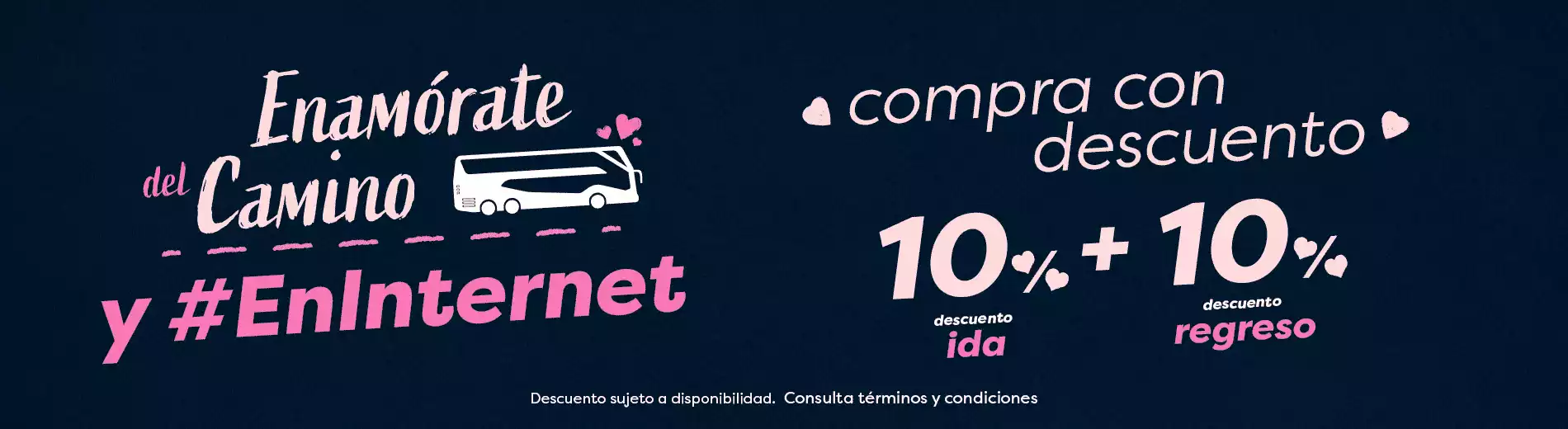 En Internet 10% de ida y 10% de regreso