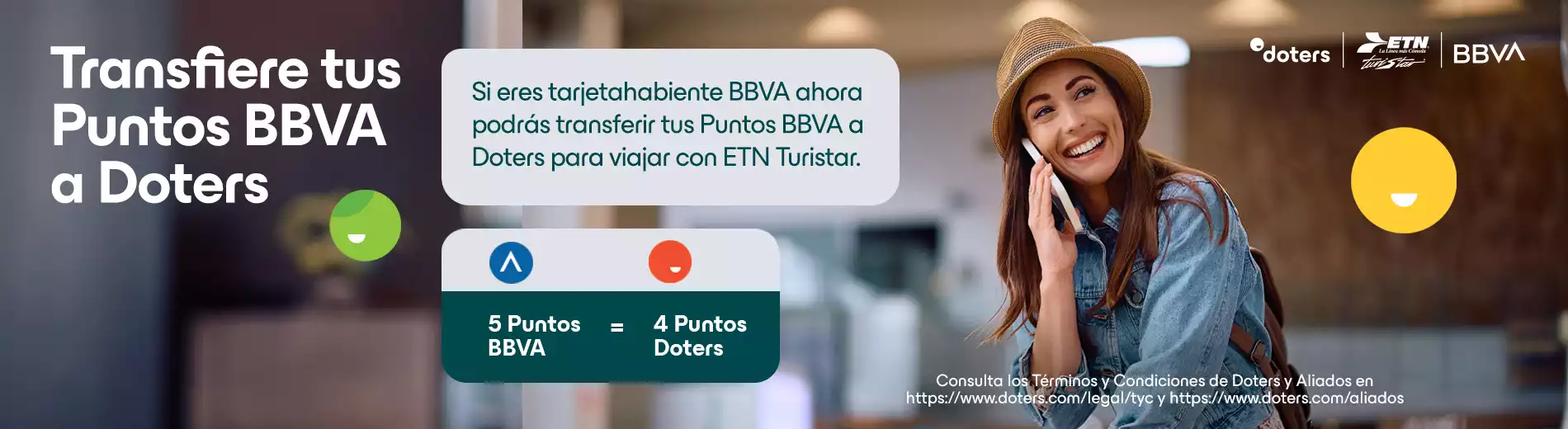 Transfiere Doters BBVA