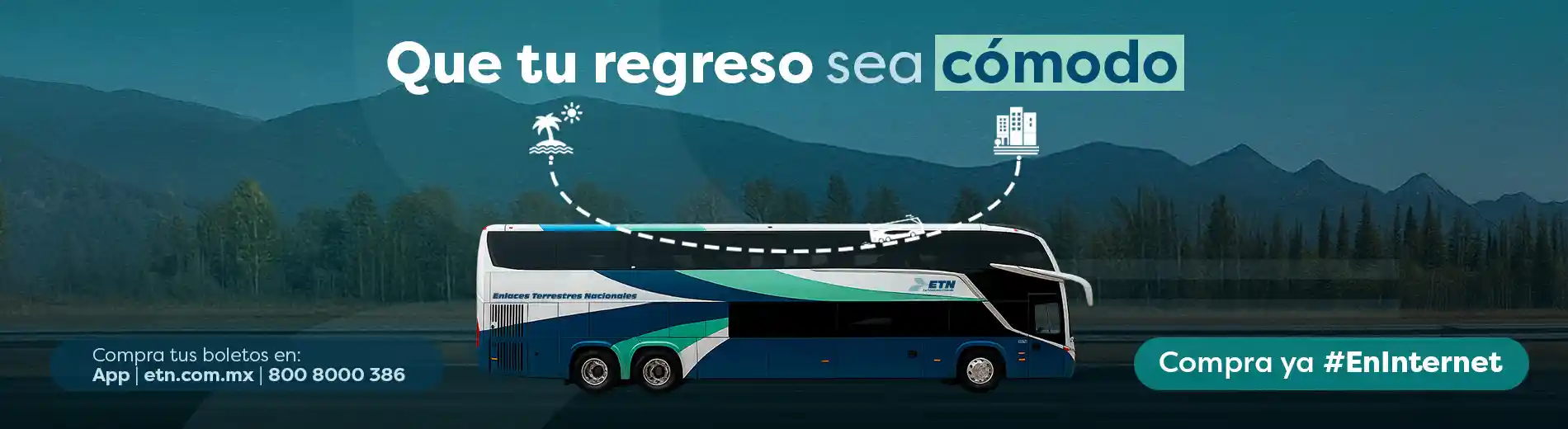 Compra tu boleto de Regreso con ETN Turistar
