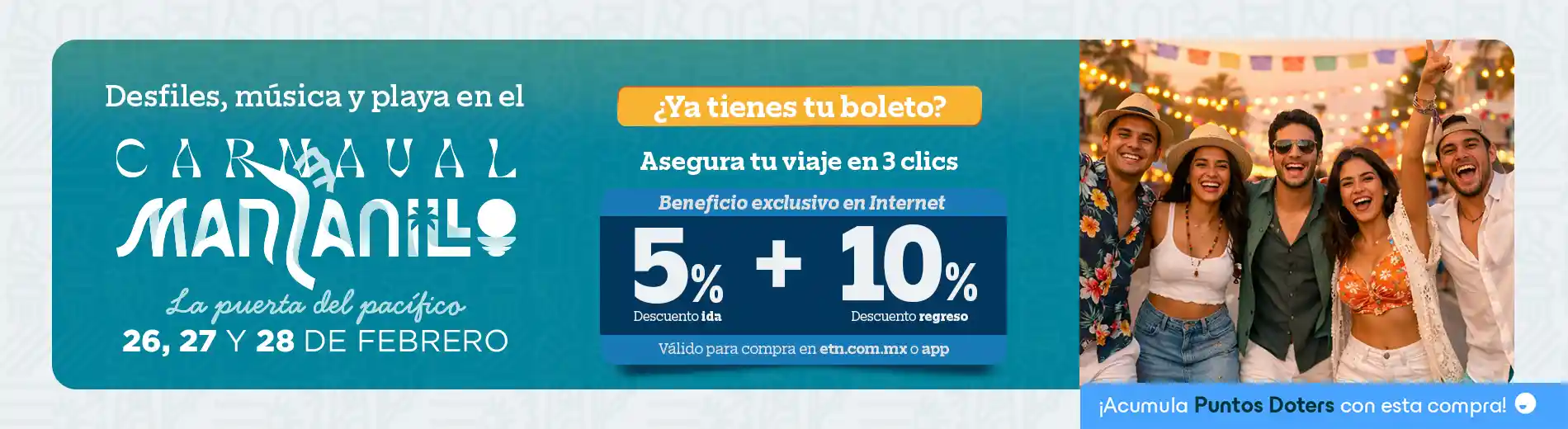 Viaja al Carnaval de Manzanillo con ETN Turistar