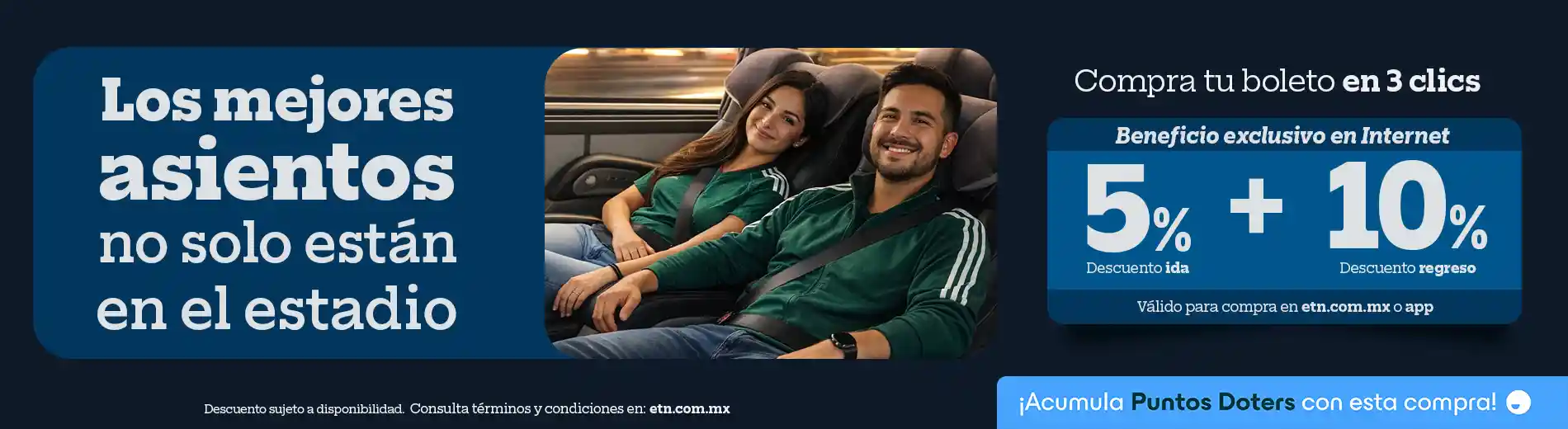 Los mejores asientos con ETN Turistar