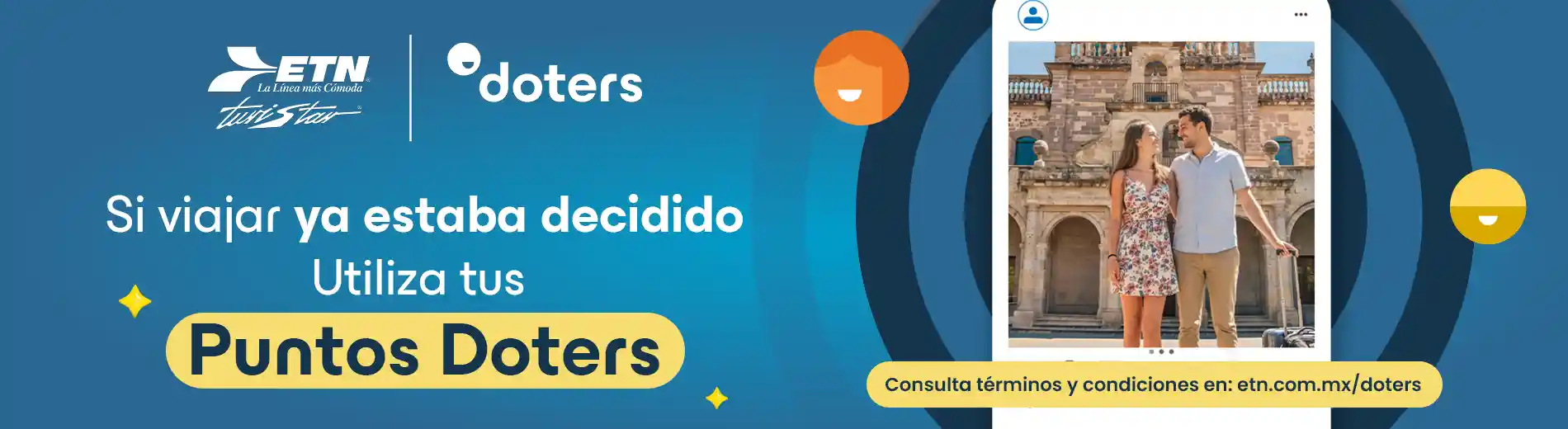 Utiliza tus Puntos Doters con ETN Turistar