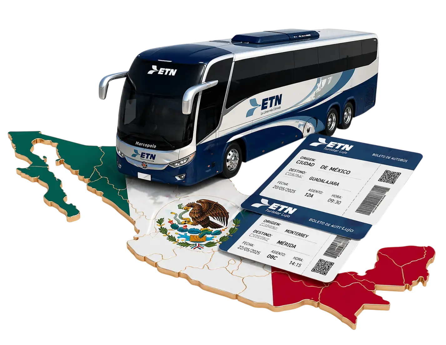 Reseau ETN Turistar au Mexique