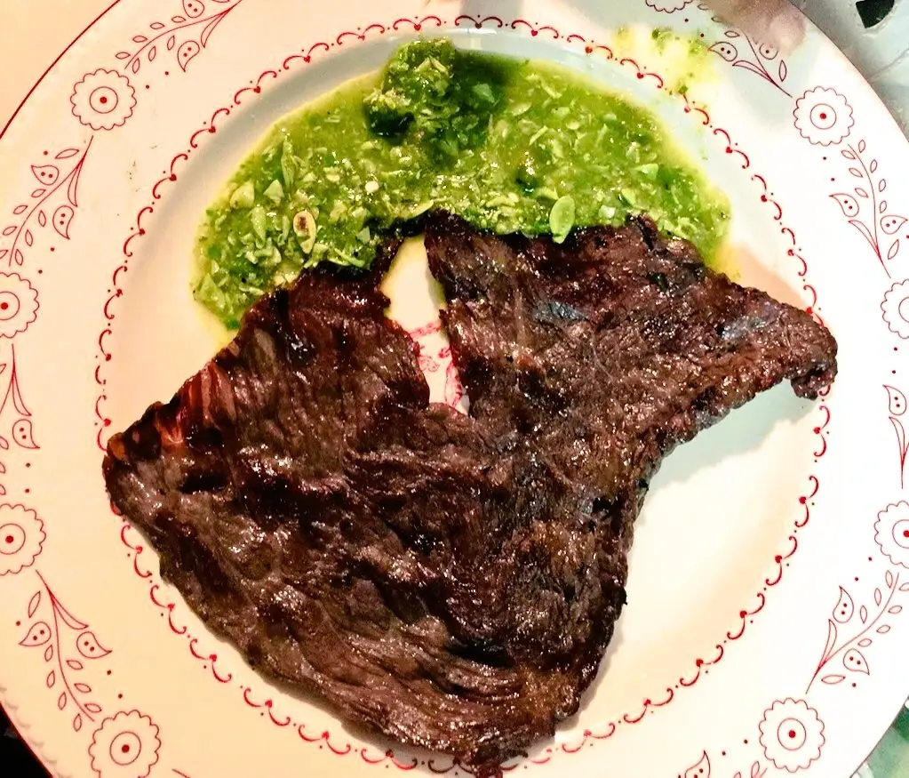 Cecina con Guajes