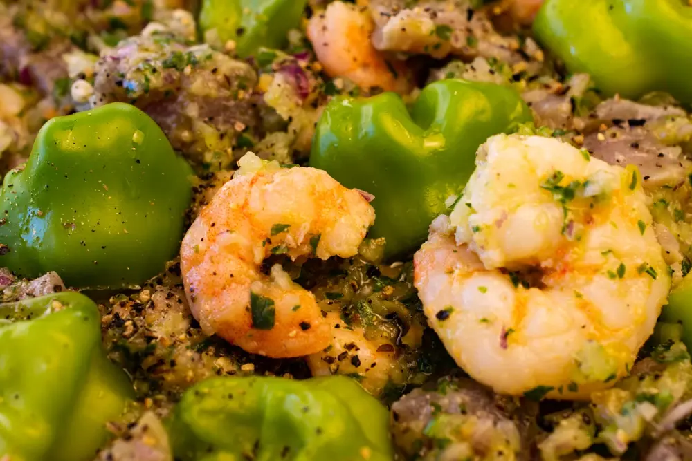 Ceviche de camarón estilo norteño