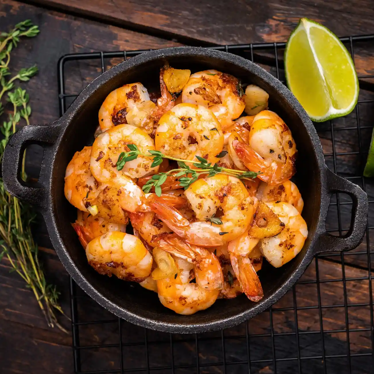 Camarones al mojo de ajo